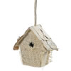 Photograph of 5" Burlap Birch Glitter Birdhouse