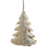 Photograph of 10" Half Burlap Half Birch Glitter Tree