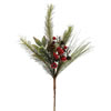 Photograph of 18" Mixed Red-Burg Berry and Pine Pick