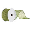 Photograph of 4" x 10yd Green Glitter Mesh Ribbon