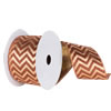 Photograph of 2.5" x 10yd Gold-Copper Chevron Lame