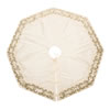 Photograph of 54" Ivory Sequin Snowflake Tree Skirt