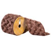 Photograph of 4" x 10yd Medium Brown Fur Gold Back