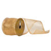Photograph of 4" x 10yd Gold Shiny Wired