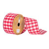Photograph of 2.5" x 10yd Red White Flannel Plaid