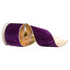 Photograph of 4" x 10yd Plush Velvet Gold Edge
