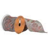 Photograph of 4" x 5yd Platinum, Pink Sequin Flower