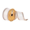 Photograph of 2.5"x10Yd Ivory/Champagne Glitter Edge