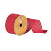 Photograph of 2.5"x10Yd Red Glitter Reverse Clover