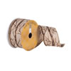 Photograph of 2.5"x10Yd Natural Dupion Brown Branches