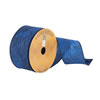Photograph of 2.5"x10Yd Midnight Blue Woven Floral