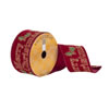 Photograph of 2.5"x10Yd Burg Merry Xmas Holly Glittr