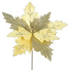 Photograph of 22" Gold Poinsettia, 21" Flower, 6/Bag