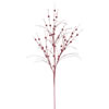 Photograph of 35" Red Glitter Berry Spray 6/Bag