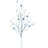 Photograph of 37" Turquoise Glitter Ball Spray 6/Bag