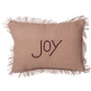 Photograph of 14" x 20" Holiday Words Joy Pillow