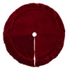 Photograph of 84" Plush Red Velvet Treeskirt