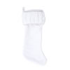 Photograph of 8X19" Plush White Velvet Stocking