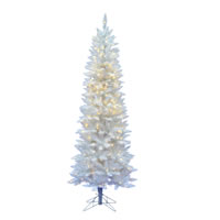 Vickerman Sparkle White Spruce Pencil Artificial Christmas Tree