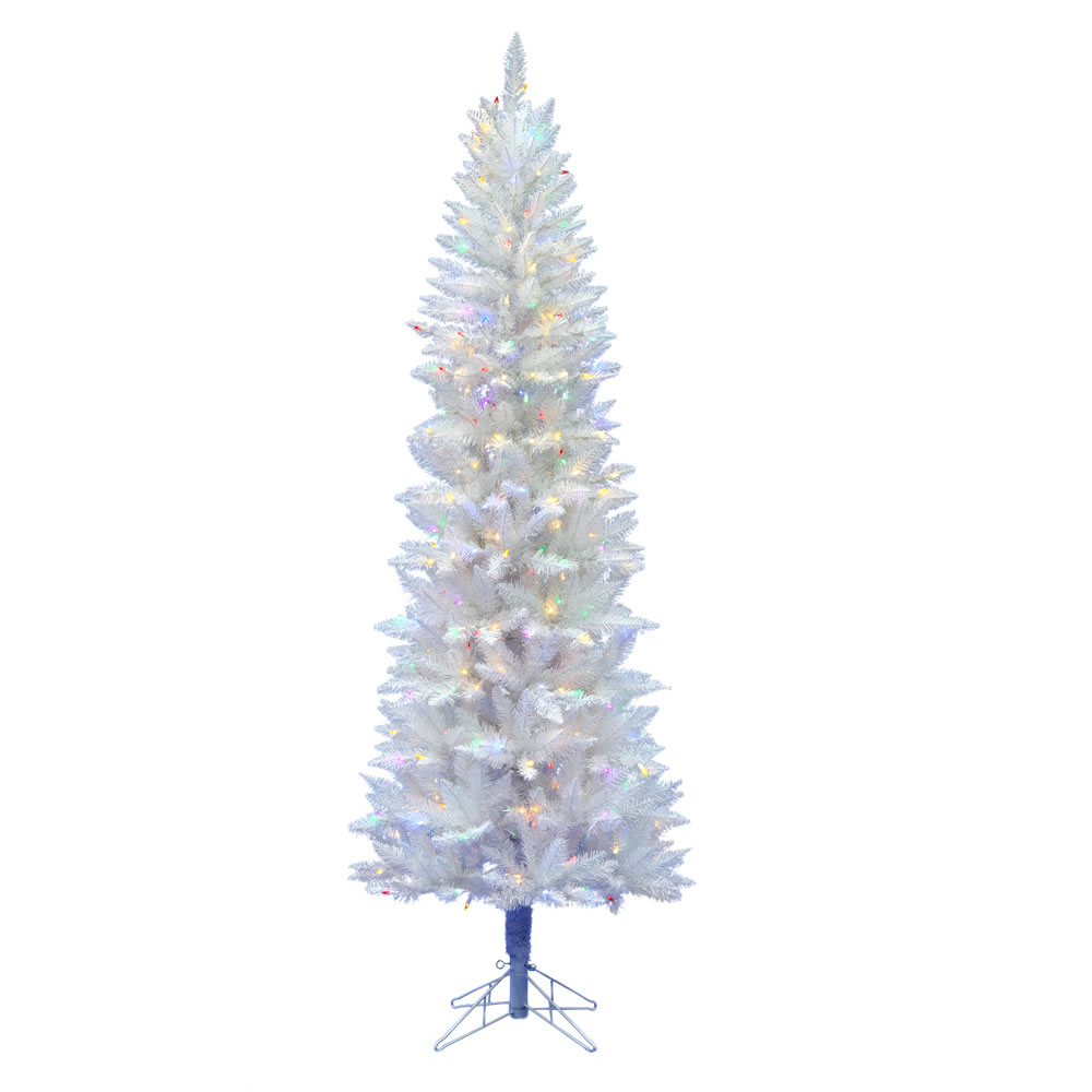 Vickerman Sparkle White Spruce Pencil Artificial Christmas Tree