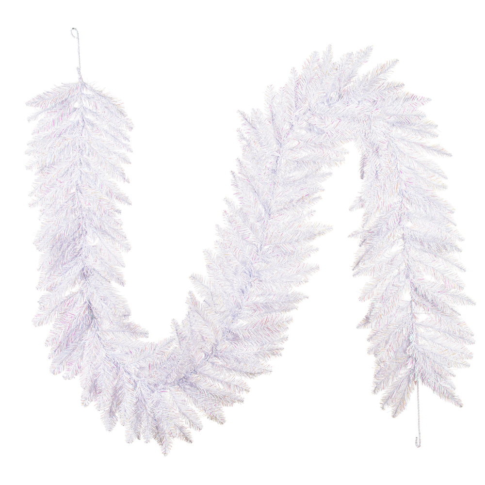 Vickerman Artificial Sparkle White Spruce Garland