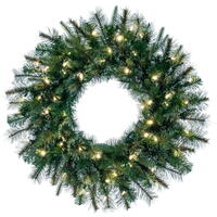 36" Cashmere Wreath LED 100WW