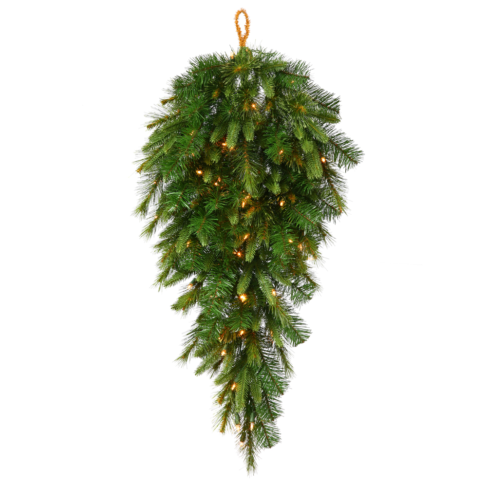Vickerman Artificial 36" Cashmere Pine Teardrop Battery Operated