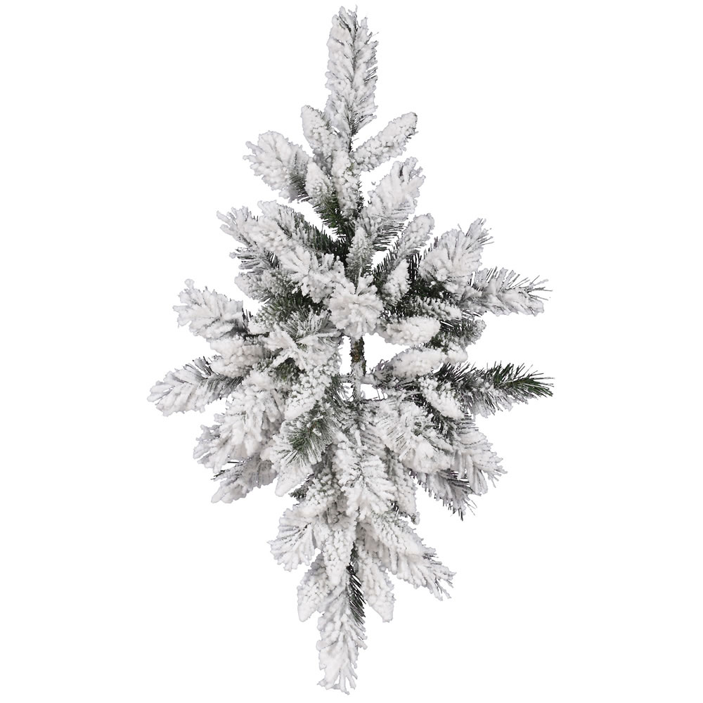 Vickerman Flocked Snow Ridge Artificial Christmas Swag