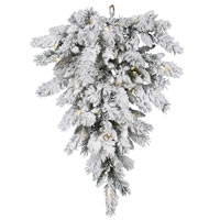 Vickerman Artificial Flocked Snow Ridge Teardrop