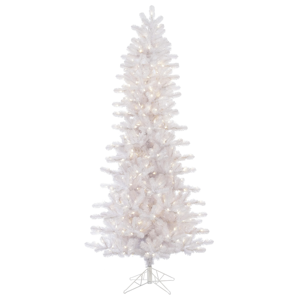 Vickerman Crystal White Pine Slim Artificial Christmas Tree
