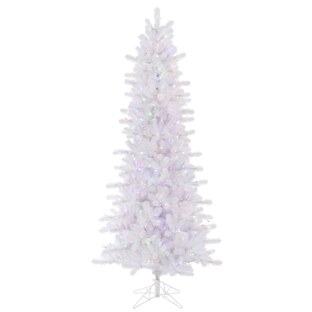 Vickerman Crystal White Pine Slim Artificial Christmas Tree