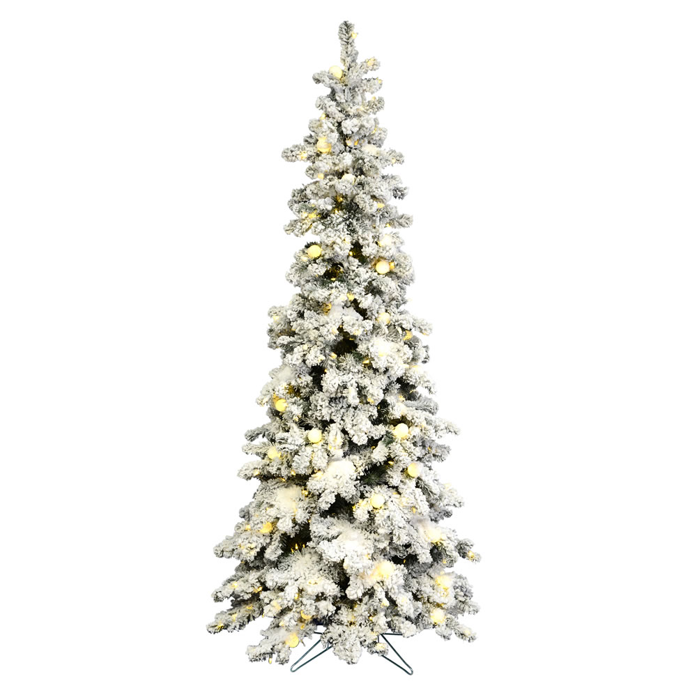 Vickerman Flocked Kodiak Spruce Artificial Christmas Tree