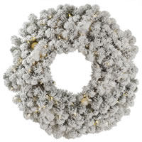 Vickerman Flocked Kodiak Spruce Artificial Wreath