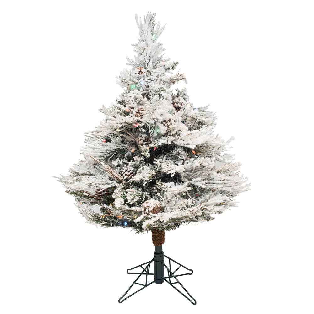 Vickerman Flocked Alberta Artificial Christmas Tree