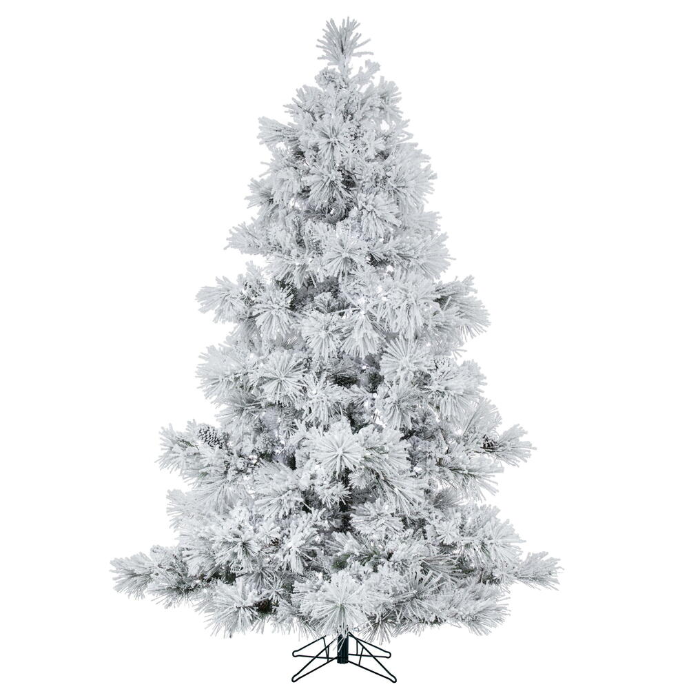 Vickerman Flocked Alberta Artificial Christmas Tree