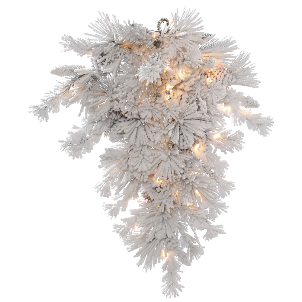 Vickerman Flocked Alberta Artificial Teardrop