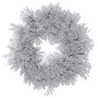 Vickerman Flocked Alberta Artificial Wreath