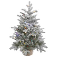Vickerman Frosted Sable Pine Artificial Christmas Tabletop Tree