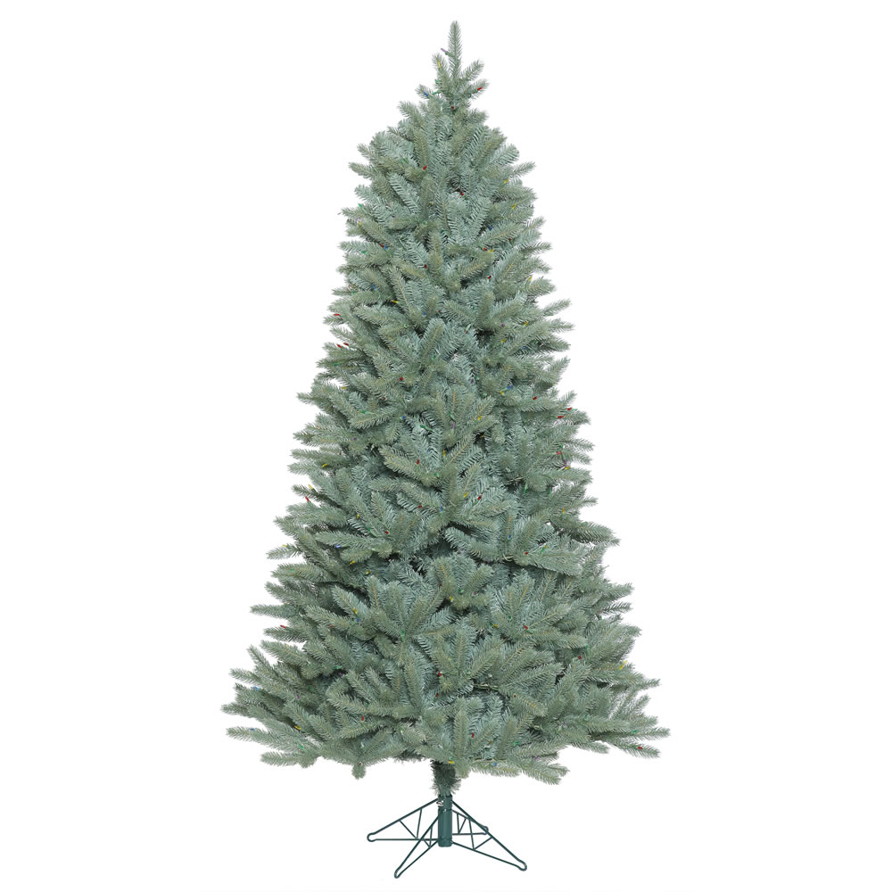 Vickerman Colorado Blue Spruce Slim Artificial Christmas Tree