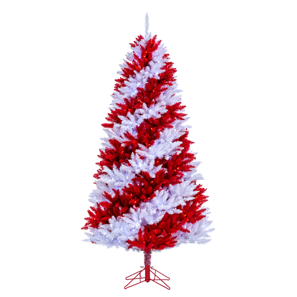 Vickerman Artificial Candy Cane Christmas Tree