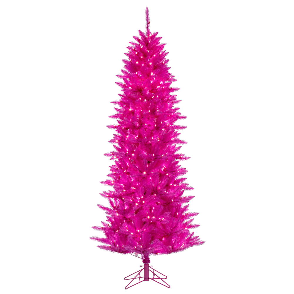Vickerman Hot Pink Artificial Christmas Tree 