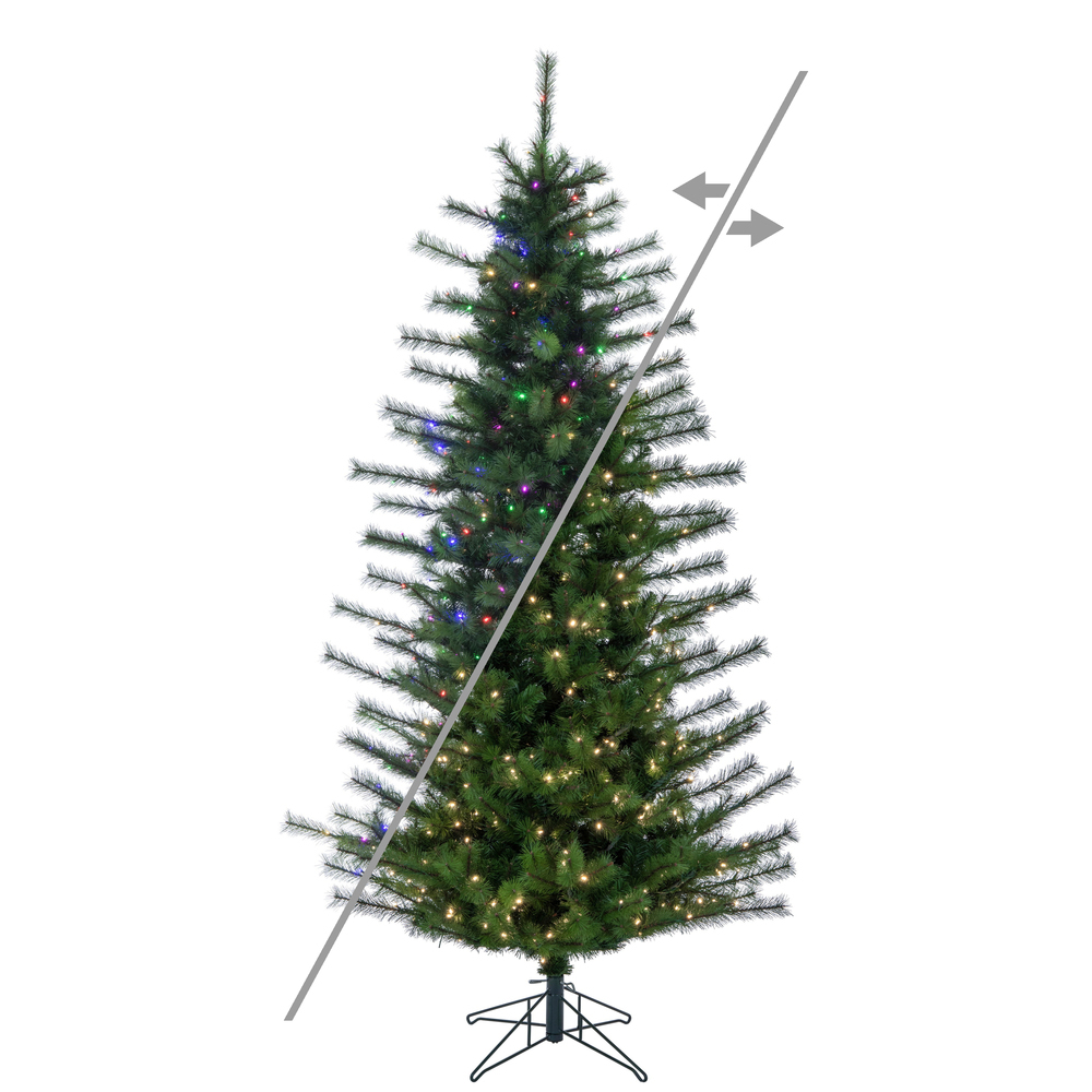 Vickerman Slim Lodge Pole Pine Artificial Christmas Tree