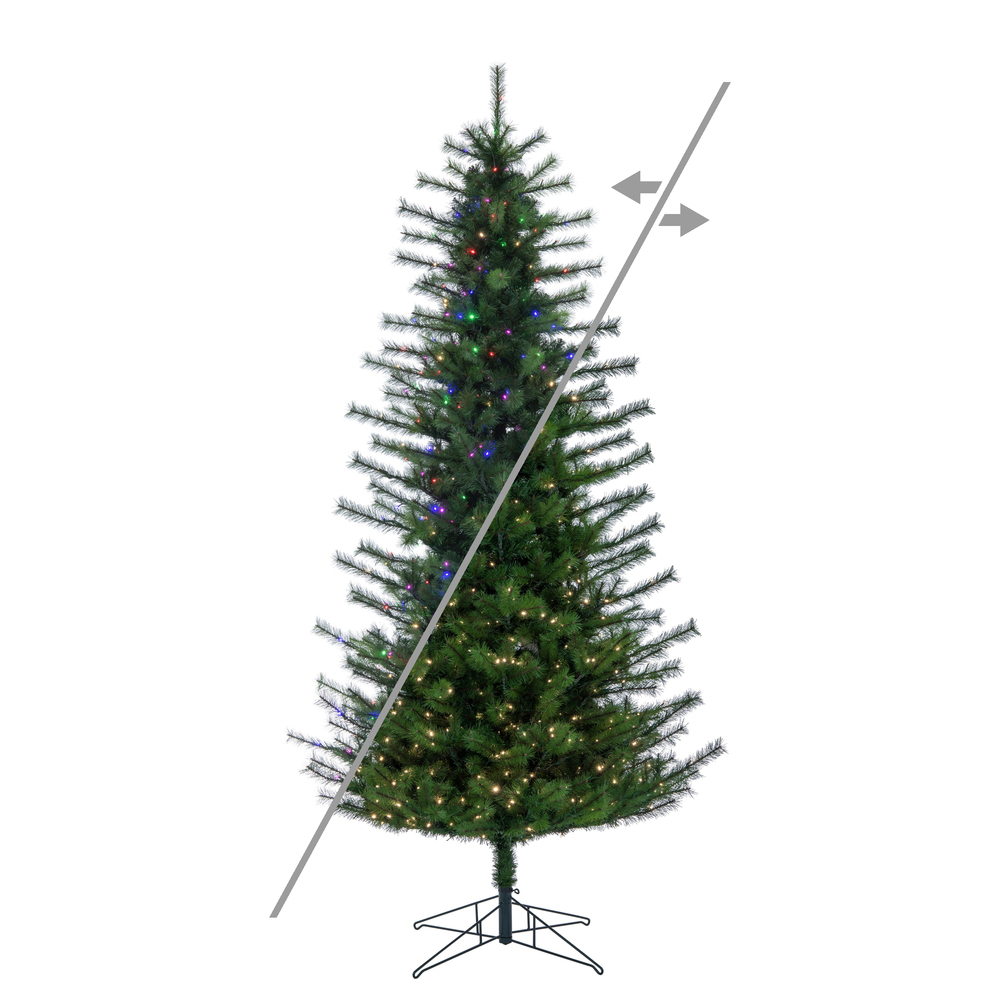 Vickerman Slim Lodge Pole Pine Artificial Christmas Tree