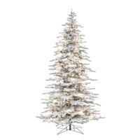 Vickerman Flocked Winter Fir Artificial Christmas Tree