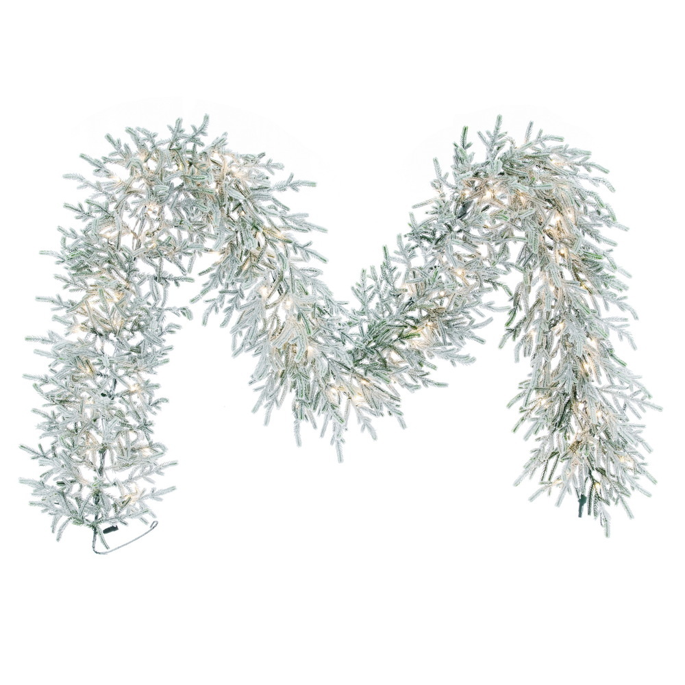 Vickerman Frosted Norfolk Pine Artificial Garland