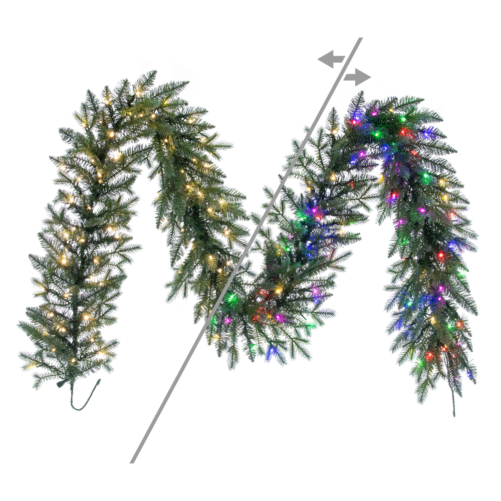 Vickerman Concolor Blue Green Artificial Garland
