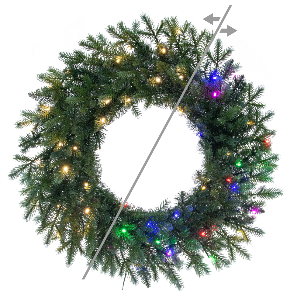 Vickerman Concolor Blue Green Artificial Wreath
