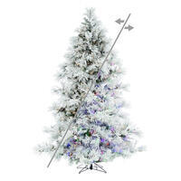 Vickerman Flocked Mountain Pine Artificial Christmas Tree