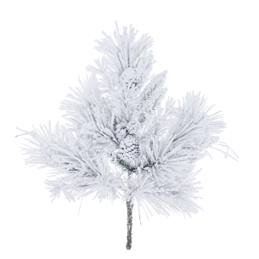 24" Flocked Mountain Pine Spray 24T