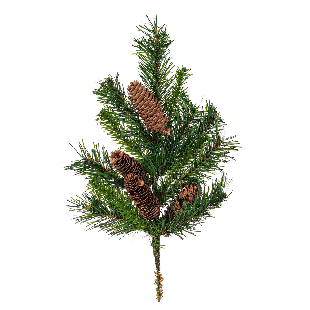 Vickerman Artificial Cheyenne Pine Spray with Pinecones